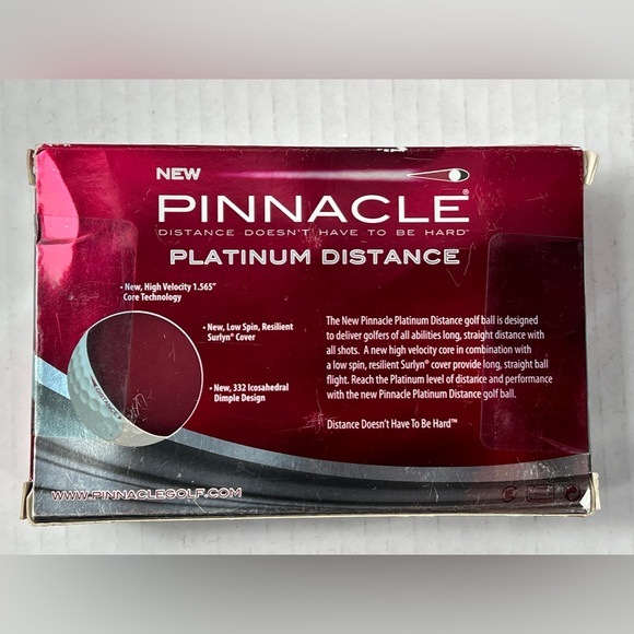 Pinnacle Platinum & Gold Distance 15 Golf Balls LOT Set NIB Sleeves - Picture 9 of 16